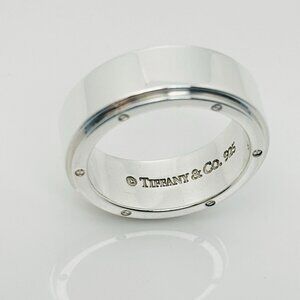 Size 11 Tiffany & Co Metropolis Ring Mens Band Unisex in Sterling Silver